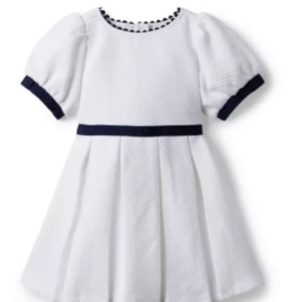 SOLD QUILTED PUFF SLEEVE JACQUARD DRESS